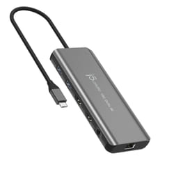j5create JCD398 USB-C® Dual 4K HDMI™ 10Gbps Mini Dock, Black