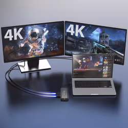j5create JCD398 USB-C® Dual 4K HDMI™ 10Gbps Mini Dock, Black - Additional view 5