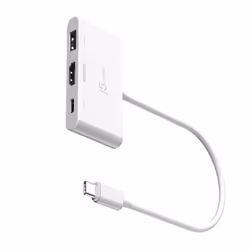 j5create JCA399 USB-C® to HDMI™ 4K144Hz & USB™ 3.2 with Power Delivery 100W, Black, USB 3.2 Gen 2 (3.1 Gen 2) Type-C, HDMI, U ...