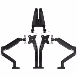 j5create JTSA102 Ergonomic Dual Monitor Mount, Black