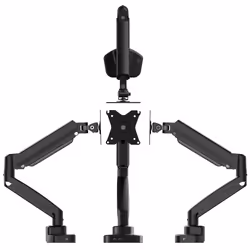 j5create JTSA301 Ergonomic Monitor Mount with Dock, Black - Additional view 5