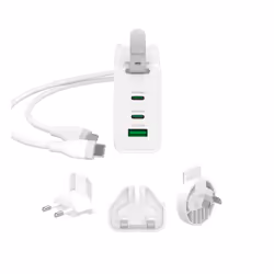 j5create 65W GaN USB-C 3-Port Traveler Charger with changeable AC plugs and USB-C cable - Additional view 6