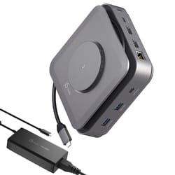 j5create JCD3199P USB-C® Dock Dual 4K HDMI™ with 140W GaN PD3.1 Power Adapter-UK, Black