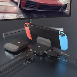 j5create JCD620 Mini Docking Station for Nintendo Switch™, Black - Additional view 5