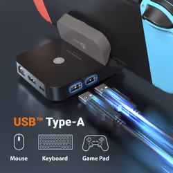 j5create JCD620 Mini Docking Station for Nintendo Switch™, Black - Additional view 7