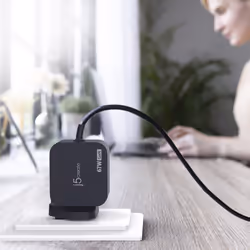 j5create JUP1565DC 67W GaN PD USB-C® Mini Charger with 6 Types of DC Connector-UK, Black - Additional view 4