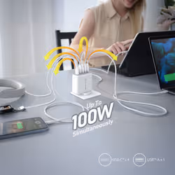 j5create JUP53100 100W GaN USB-C® 5-Port Charger - Additional view 5