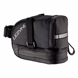 Lezyne S-Caddy Compact Wedge Cycling Saddle Bag with Velcro Straps for Road and Mountain Bike Small - Black