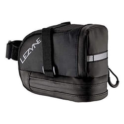 Lezyne S-Caddy Compact Wedge Cycling Saddle Bag with Velcro Straps for Road and Mountain Bike  Small - Black