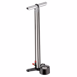 Lezyne CNC Floor Drive, Floor air pump, Bicycle, Black, Silver, T-type grip, 11 bar, Aluminium