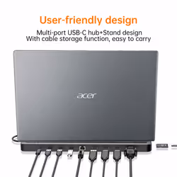 Acer 13-in-1 Type-C Minidock Wired USB 3.2 Gen 1 (3.1 Gen 1) Type-C Black - Additional view 7