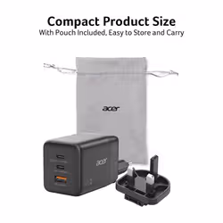 Acer HP.DSCAB.019 mobile device charger Universal Black AC Fast charging Indoor - Additional view 3