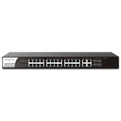 DrayTek P1280 Managed Gigabit Ethernet (10/100/1000) Power over Ethernet (PoE) 1U Black, Silver