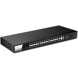 DrayTek VigorSwitch G1280 Managed Gigabit Ethernet (10/100/1000) 1U Black