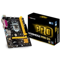 Biostar H110MDS2 PRO D4 motherboard Intel® H110 LGA 1151 (Socket H4) micro ATX