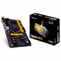 Biostar TB350-BTC, AMD, Socket AM4, AMD A, AMD Athlon, AMD Ryzen 2000 Series, AMD Ryzen 3000 Series, DDR4-SDRAM, 32 GB, DIMM