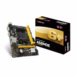 Biostar A68MDE, AMD, Socket FM2+, AMD A, AMD Athlon II X4, AMD E2, 100 W, DDR3-SDRAM, 32 GB