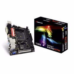 Biostar X470 GTN, AMD, Socket AM4, AMD A, AMD Athlon, AMD Ryzen 2000 Series, AMD Ryzen 3000 Series, 95 W, DDR4-SDRAM, 32 GB