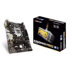 Biostar B360MHD PRO2, Intel, LGA 1151 (Socket H4), Intel® Celeron®, Intel® Core™ i3, Intel® Core™ i5, Intel® Core™ i7, Intel® ...