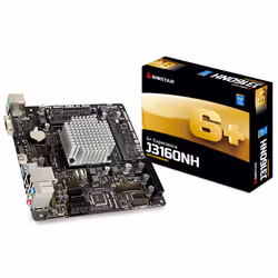 Biostar J3160NH, Intel, BGA 1170, Intel® Celeron®, 1066,1600 MHz, J3160, DDR3L-SDRAM