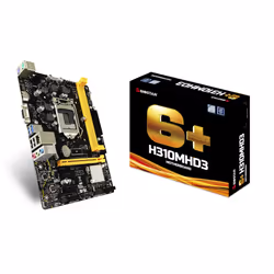 Biostar H310MHD3, Intel, LGA 1151 (Socket H4), Intel® Celeron®, Intel® Core™ i3, Intel® Core™ i5, Intel® Core™ i7, Intel® Cor ...