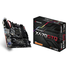 Biostar X470GTQ motherboard AMD X470 Socket AM4 micro ATX
