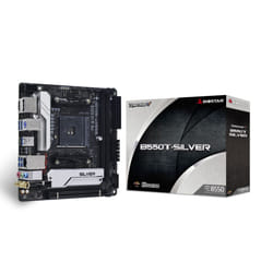 Biostar B550T-SILVER motherboard AMD B550 Socket AM4 mini ITX