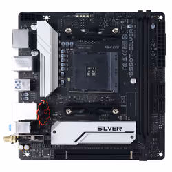 Biostar B550T-SILVER motherboard AMD B550 Socket AM4 mini ITX