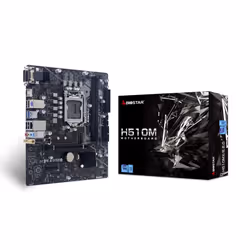 Biostar H510MX/E 2.0, Intel, LGA 1200 (Socket H5), Intel® Core™ i3, Intel® Core™ i5, Intel® Core™ i7, Intel® Core™ i9, LGA 12 ...