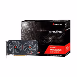 Biostar Radeon RX6600, Radeon RX 6600, 8 GB, GDDR6, 128 bit, PCI Express 4.0, 2 fan(s)