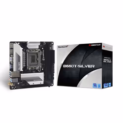 Biostar B660T-SILVER, Intel, LGA 1700, Intel® Celeron®, Intel® Core™ i3, Intel® Core™ i5, Intel® Core™ i7, Intel® Core™ i9,.. ...