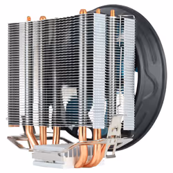 Aerocool VERKHO3PLUS computer cooling system Processor Cooler 12 cm Aluminium, Black, Blue