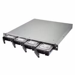 QNAP TS-463XU-RP NAS Rack (1U) AMD G GX-420MC 4 GB DDR3L 0 TB QNAP Turbo System Black