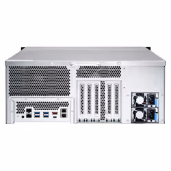 QNAP TS-2477XU-RP NAS Rack (4U) AMD Ryzen™ 7 2700 16 GB DDR4 0 TB QNAP Turbo System Black