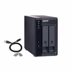 QNAP TR-002 storage drive enclosure HDD/SSD enclosure Black 2.5/3.5" - Additional view 4