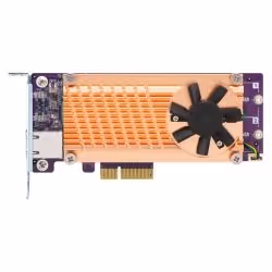 QNAP QM2-2S10G1TA, PCIe, M.2, RJ-45, Low-profile, PCIe 2.0, NAS / Storage server, Active