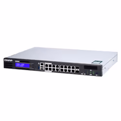 QNAP QGD-1600P Managed Gigabit Ethernet (10/100/1000) Power over Ethernet (PoE) 1U Black, Grey - Additional view 7