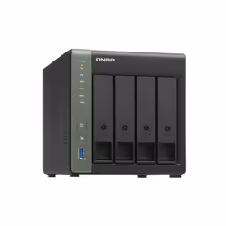 QNAP TS-431X3 NAS Tower Annapurna Labs Alpine AL-314 4 GB DDR3 0 TB QNAP Turbo System Black