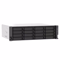 QNAP TS-1673AU-RP-16G NAS/storage server Rack (3U) Ryzen Embedded V1500B 16 GB DDR4 0 TB QNAP QTS Black, Grey - Additional view 4