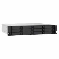 QNAP TS-1273AU-RP-8G NAS/storage server Rack (2U) Ryzen Embedded V1500B 8 GB DDR4 0 TB QNAP QTS Aluminium, Black - Additional view 4