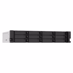 QNAP TS-1273AU-RP-8G NAS/storage server Rack (2U) Ryzen Embedded V1500B 8 GB DDR4 0 TB QNAP QTS Aluminium, Black - Additional view 5
