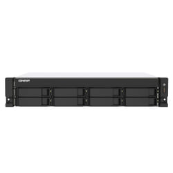 QNAP TS-873AU-RP NAS Rack (2U) Ryzen Embedded V1500B 4 GB DDR4 0 TB QNAP Turbo System Black, Grey