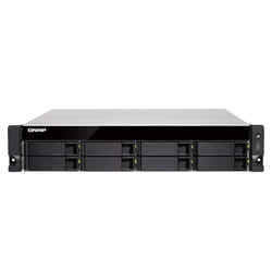 QNAP TS-877XU-RP NAS Rack (2U) AMD Ryzen™ 5 2600 8 GB DDR4 0 TB QNAP Turbo System Black, Grey