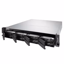 QNAP TS-877XU-RP NAS Rack (2U) AMD Ryzen™ 5 2600 8 GB DDR4 0 TB QNAP Turbo System Black, Grey