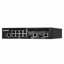 QNAP QSW-M2108R-2C network switch Managed L2 2.5G Ethernet (100/1000/2500) Power over Ethernet (PoE) Black - Additional view 4