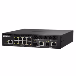 QNAP QSW-M2108R-2C network switch Managed L2 2.5G Ethernet (100/1000/2500) Power over Ethernet (PoE) Black - Additional view 5
