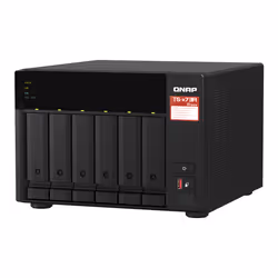 QNAP TS-673A NAS Tower Ryzen Embedded V1500B 8 GB DDR4 0 TB QNAP Turbo System Black - Additional view 4