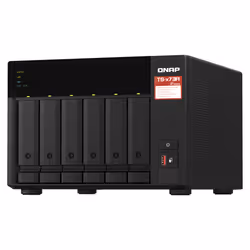 QNAP TS-673A NAS Tower Ryzen Embedded V1500B 8 GB DDR4 0 TB QNAP Turbo System Black - Additional view 5