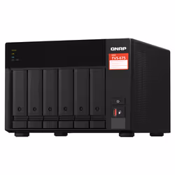 QNAP TVS-675 NAS Tower ZhaoXin KaiXian KX-6000 KX-U6580 8 GB DDR4 0 TB QuTS hero Black - Additional view 4