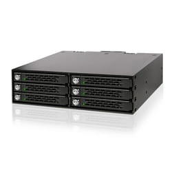 Icy Dock MB996SK-6SB drive bay panel Black